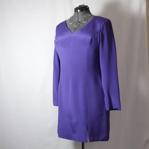 NWT Hugo Buscati 100% Silk Long Sleeve Dress